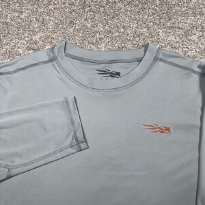 Sitka Men Gray Redline Performance Long Sleeve Shirt XXL 2XL Hunting Base Layer